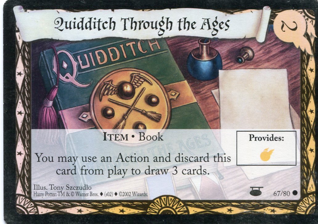 2001 Harry Potter Card #D067 Quidditch Through The Ages