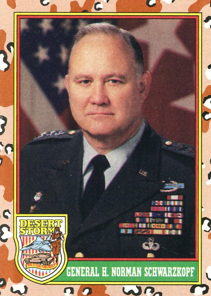 1991 Topps Desert Storm #4 General H Norman Schwertzkoff III