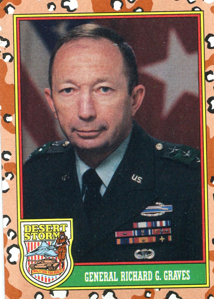 1991 Topps Desert Storm #5 General Richard G Craves