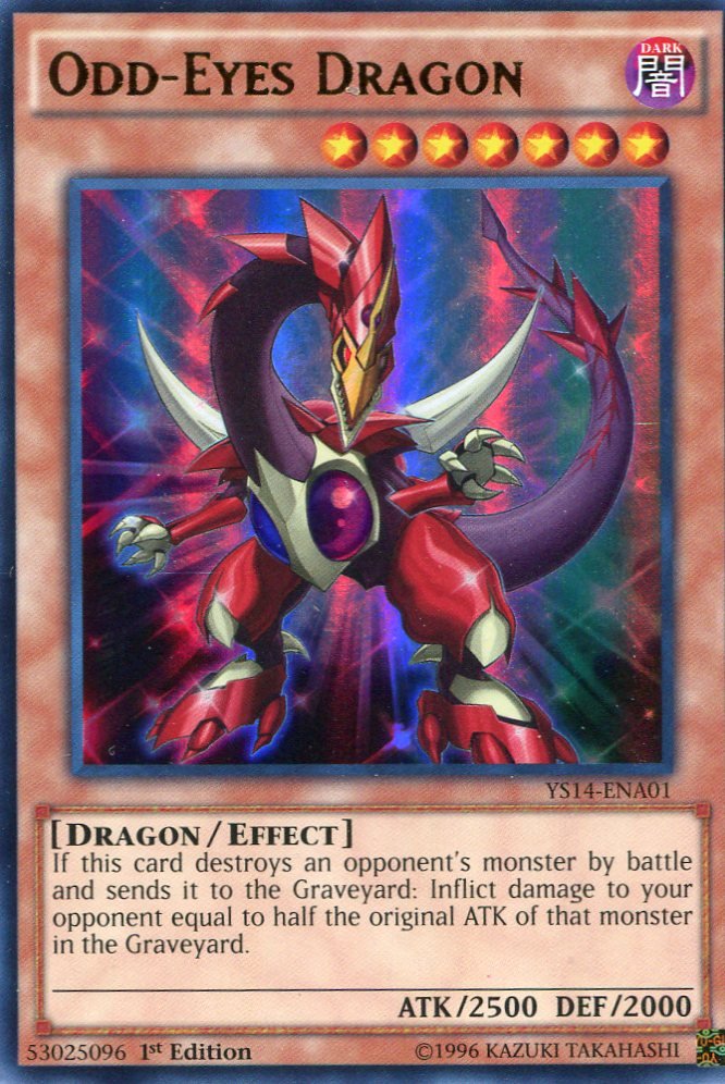 Yugioh - Super Starter Space Time Showdown - YS14-ENA01 - Odd Eyes Dragon
