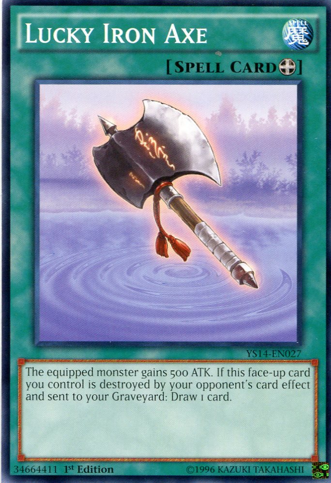 Yugioh - Super Starter Space Time Showdown - YS14-EN027 - Lucky Iron Axe