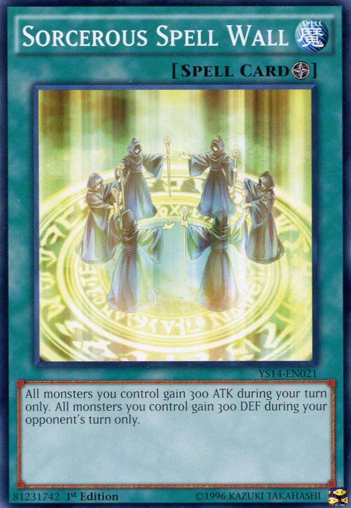 Yugioh - Super Starter Space Time Showdown - YS14-EN021 - Sorcerous Spell Wall
