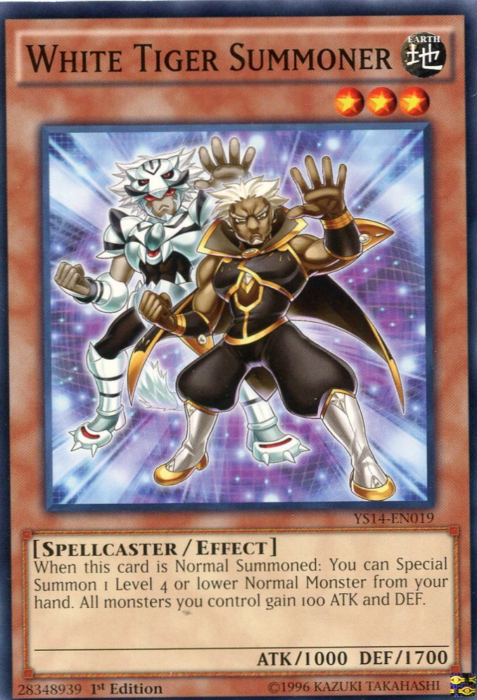 Yugioh - Super Starter Space Time Showdown - YS14-EN019 - White Tiger Summoner