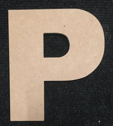 6 Tall Arial Black 1 2 Thick Mdf Letter P Cut Out Made In The Usa