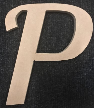 10 Tall Fancy 1 1 2 Thick Mdf Letter P Cut Out Made In The Usa