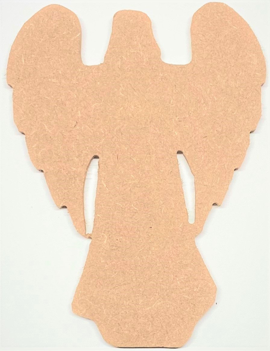 12" - Angel 1 - 1/4"Thick MDF Cut Out Made in the USA