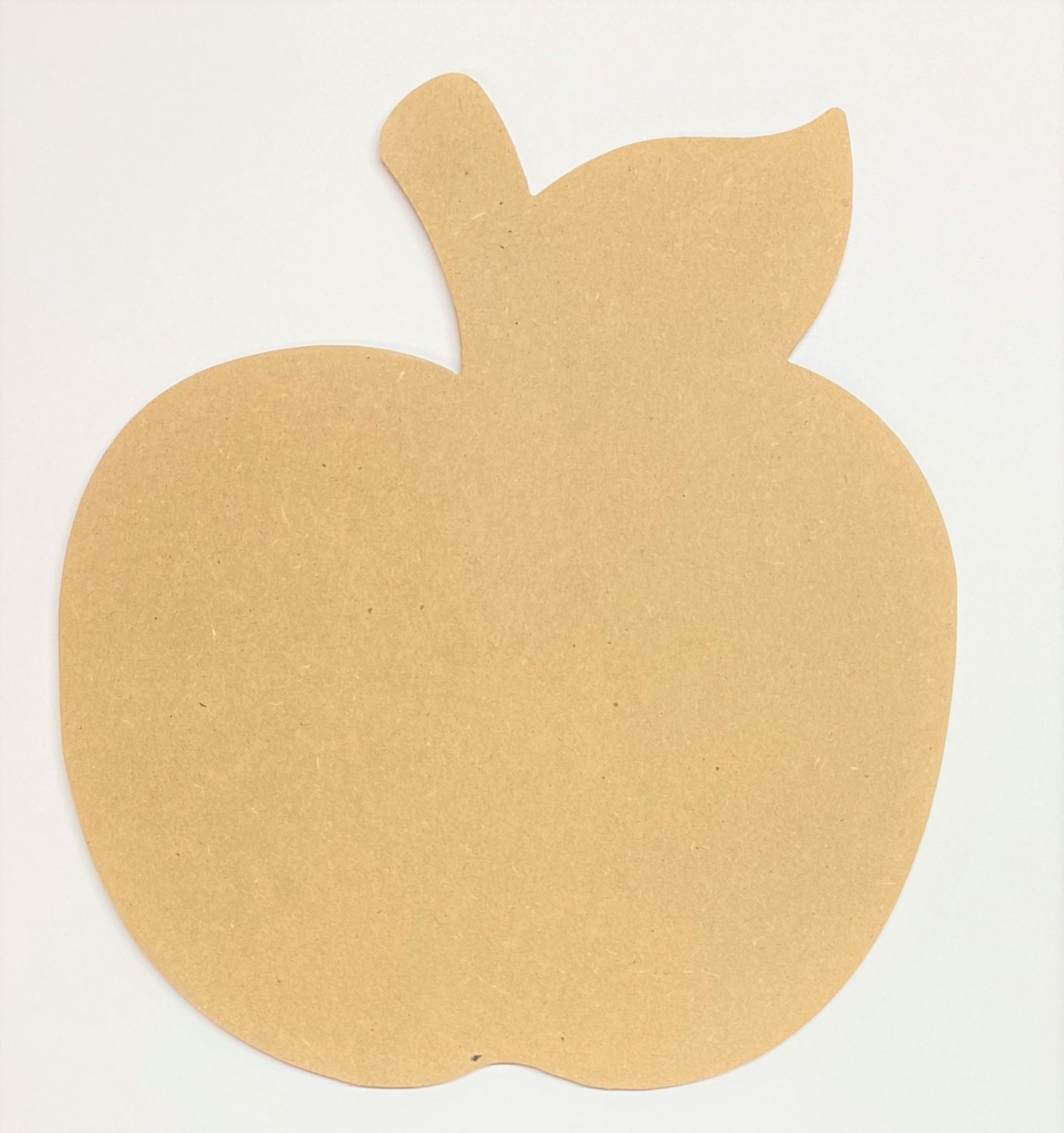 24" - Apple - 1/4"Thick MDF Cut Out Made in the USA