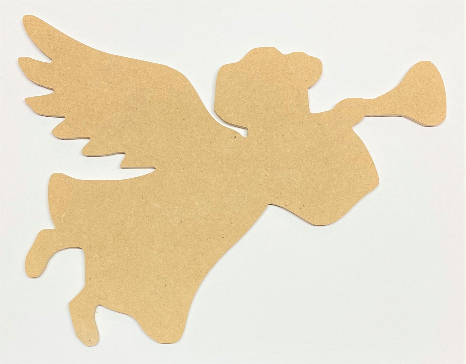 6" - CHRISTMAS ANGEL - 1/4"Thick MDF Cut Out Made in the USA