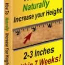 7 weeks Height Increase Stretch Manual & Bonus Tips Ebook PDF Format!