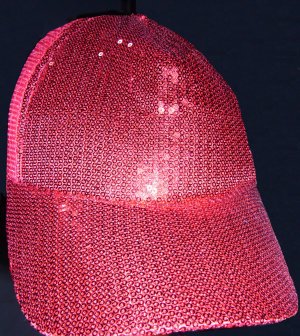 Unisex Hiphop Red Bling Bling Cap (Free Shipping Worldwide!!!)