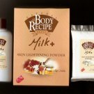 HBC Natural Body Recipe Brand MILK Plus Skin Lightening Powder with Goat's Milk