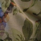 FABRICS TUSCANY Greens Grapes Floral Stripe Original Raymond Waites Design  2Yds