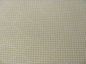 YELLOW GINGHAM Small with Textured Triangle 54" X  84" Kravet Drapery Pillows
