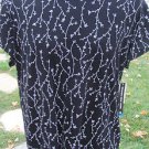 BRIGGS NEW YORK XL Black White Print NEW  Free Ship Stretch Easy Care