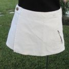 G STAR RAW 330i WHITE MINI SKIRT Size Small  Wrap Skirt With Velcro Adjustments
