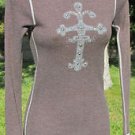 JACK & JINGER J& J XS Brown Embellished Long Sleeve NWOT