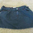 MARLOW BLACK MINI SKIRT Size 30 Slight Distress Red Top Stitch Details EUC