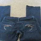 FRANKIE B BLACK Signature Back Pockets  Size 6 X 30 ½  Low Boot