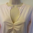 JUICY COUTURE Size Medium Long Sleeve V-Neck Adjustable Tie Waistline
