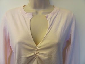 JUICY COUTURE Size Medium Long Sleeve V-Neck Adjustable Tie Waistline