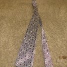 Men's Tie Nordstrom Burgandy and Cream 100% Silk VERY HANDSOME!