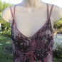 RANGOON BY DA-NANG SILK SAND WASHED Purple Tie Front Side Zipper Lined Dress