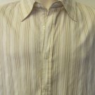 ROAR XL BUTTON FRONT Long Sleeve Beige/Brown Dress/Casual Shirt EUC