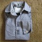 ENGLISH LAUNDRY BY CHRISTOPHER WICKS Small Gray White Embroidered  Snap Cuff