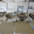 GLENNA KURZ W L GEORGE Fine China Grandma's Garden 4 PLATES MINT SIGNED