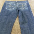JUICY COUTURE JEANS SHORT Fray Hem  28  EUC Denim Flat