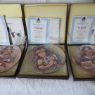 WEDGEWOOD Vickers Plates Wistful Cherish MINT Complete 3 Plate