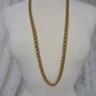 ERWIN PEARL Gold Tone Dual Link Shiny NECKLACE 18" (36 flat) ESTATE SALE Classic