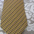 DORMEUIL SILK TIE  Gold Purple STUNNING EUC Hand Made Italy