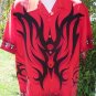 DRAGONFLY SHIRT RED RAGE PRINT NWT Large Hot Topic Mens Club NICE