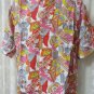 Giorgio DANIELI Shirt VINTAGE Dress Casual Retro  Multi Lions Tiger Hawaiian