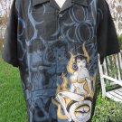 DRAGONFLY SHIRT  N.SIXX CLOTHING PIN UP Betty Paige LARGE With Tag RARE