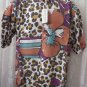 Giorgio DANIELI Shirt VINTAGE Dress Casual Retro MEDIUM PARROT ANIMAL PRINT