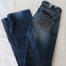 MEK DENIM JEANS JAKARATA 26 x 31.5 Distressed Bootcut Miss Me Handcrafted
