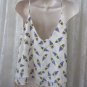 VERONICA M LOS ANGELES Blouse TANK TOP Cami  NEW XSMALL IVORY FEATHER BOHO