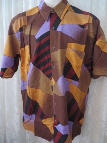 Giorgio  DANIELI Shirt VINTAGE Dress Casual Retro   MEDIUM Club Hawaiian