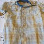 ROPER SHIRT WESTERN PLAID Contrast NEW Large Gold Blue Rodeo Dance Work