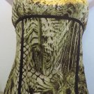 CACHE TANK CAMI s/m Animal Print Greens Browns