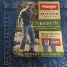 WRANGLER JEANS FIVE STAR PREMIUM DENIM 33 X 30 Regular NWT