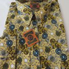 DAGACCI Mens Dress Shirt Perma Press Polyester STAR GOLD Peach Skin NEW M-2XL
