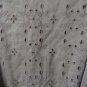 CABI DRESS BROWN EYELET Modified Wrap Lined Career SIZE 8