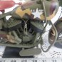 INDIAN MOTORCYCLE MODEL Plastic US ARMY Display 16" Large CAMOUFLAGE MAIL CARRY