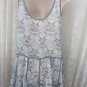 INTIMATELY FREE PEOPLE Sheer Boho Night Gown Dress Slip Cover Up Lace MED NEW