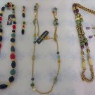 LIZ CLAIBORNE NECKLACEs Earrings Matching  VINTAGE Various stone acrylic