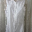 COLUMBIA SHIRT OMNI SHADE White Sleeveless  MEDIUM NWT Womens 15 UV PROTECTION