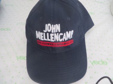 JOHN MELLENCAMP Ball Cap NAVY Sad Clowns & Hillbillies Concert 2017 TOUR NEW